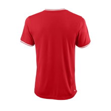 Wilson Tennis Tshirt Team II High V-Neck red Men